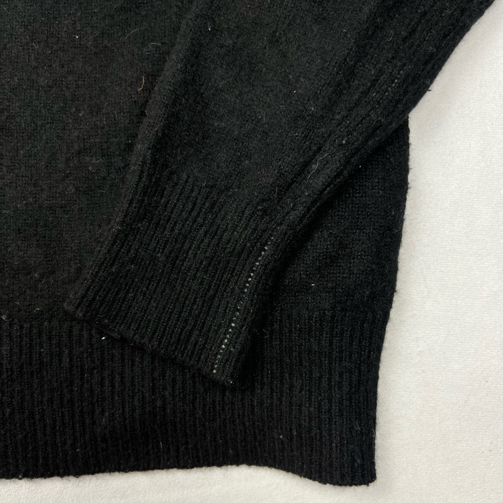 Rag & Bone Men's Black Crewneck Sweater 100% cashmere Medium - Picture 2 of 7